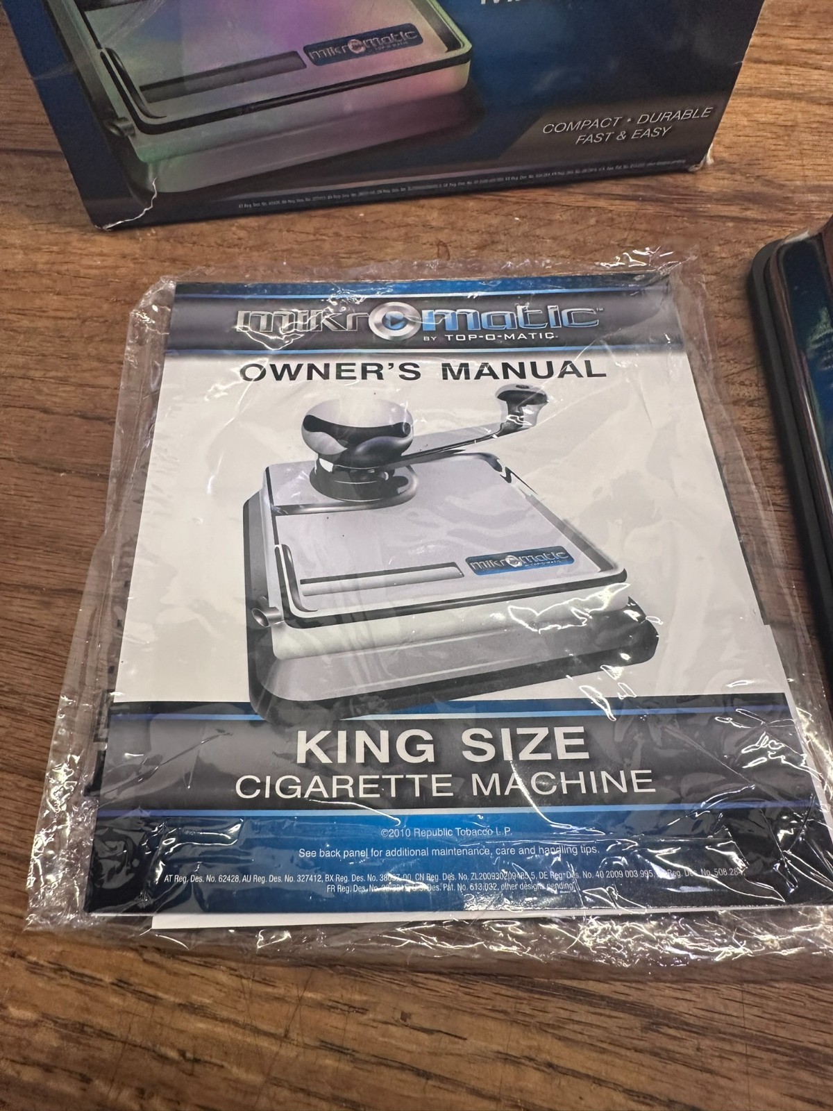 TOP-O-MATIC mikromatic king size cigarette machine