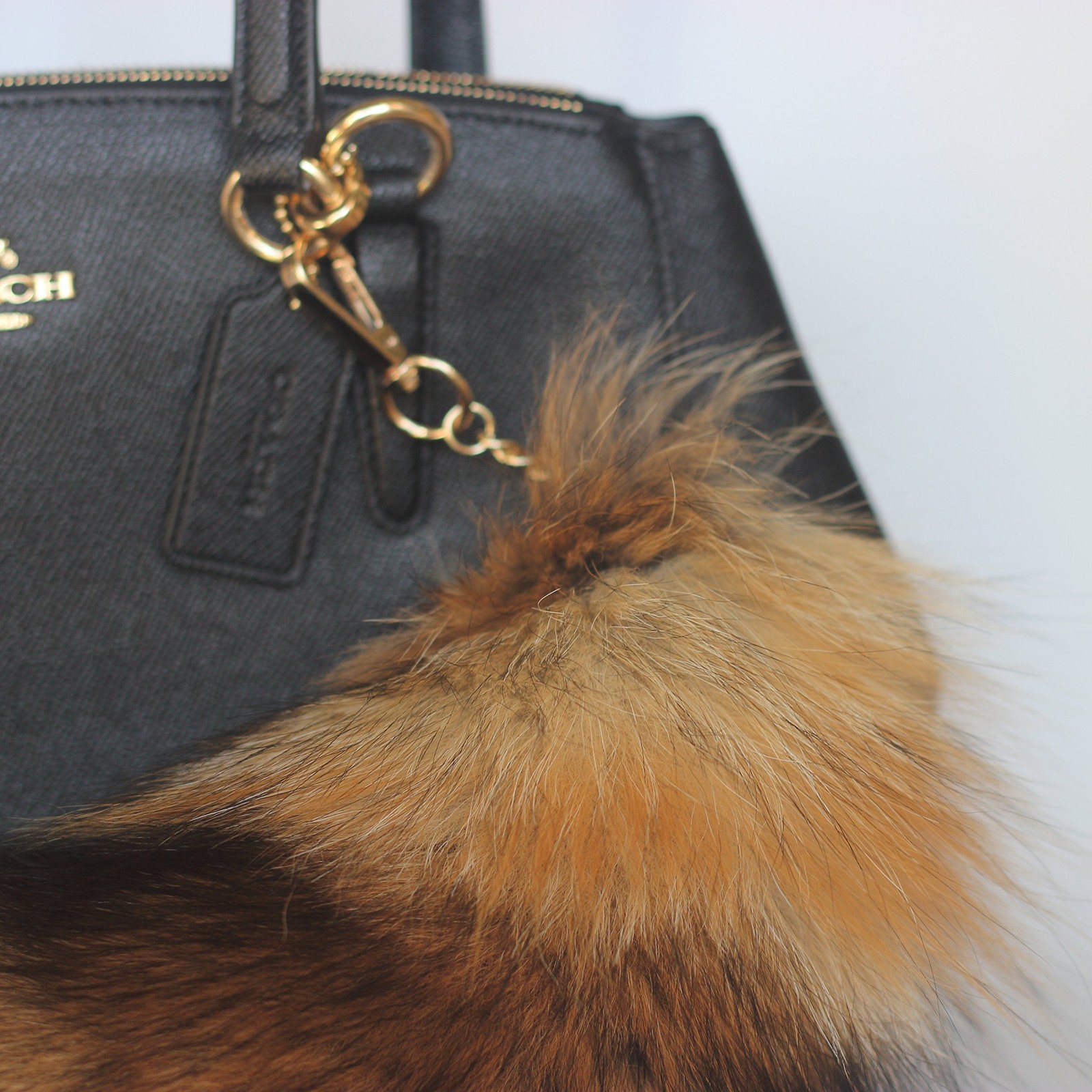 Huge Fluffy Fox Tail Fur Cosplay Keychain Handbag Accessory Tassel Hook