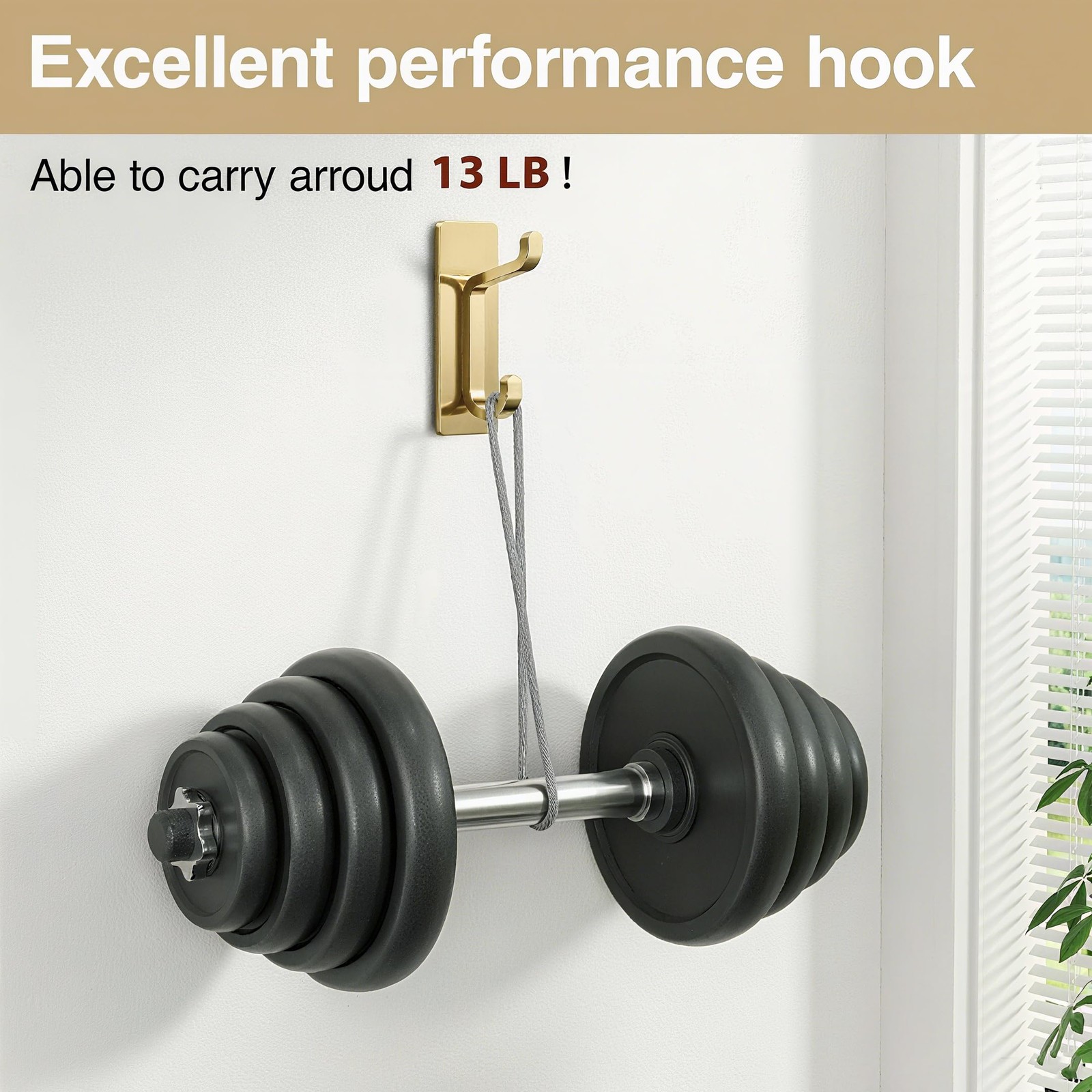 Self Adhesive Wall Hooks for Hanging Extra Strong 13 LB, Hook for Coat, Towel i