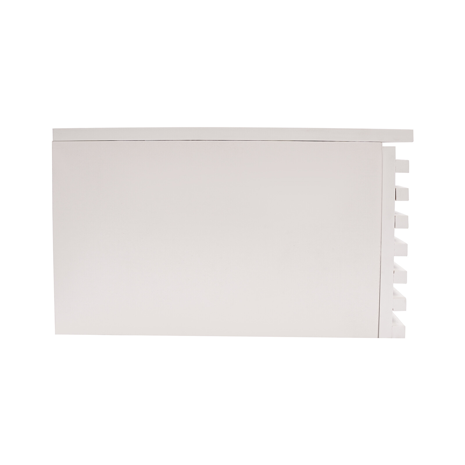 White Floating Wall Mounted Desk with Pull Out Drawer Wall Organizer 120lbs