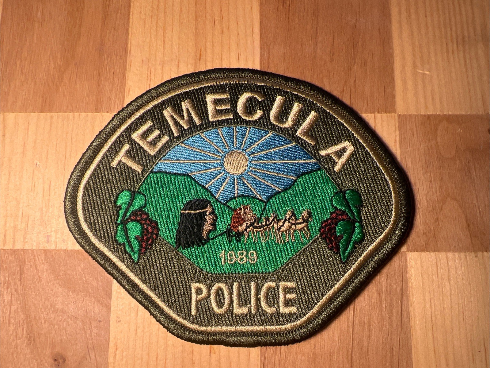 Temecula Riverside County California police patch
