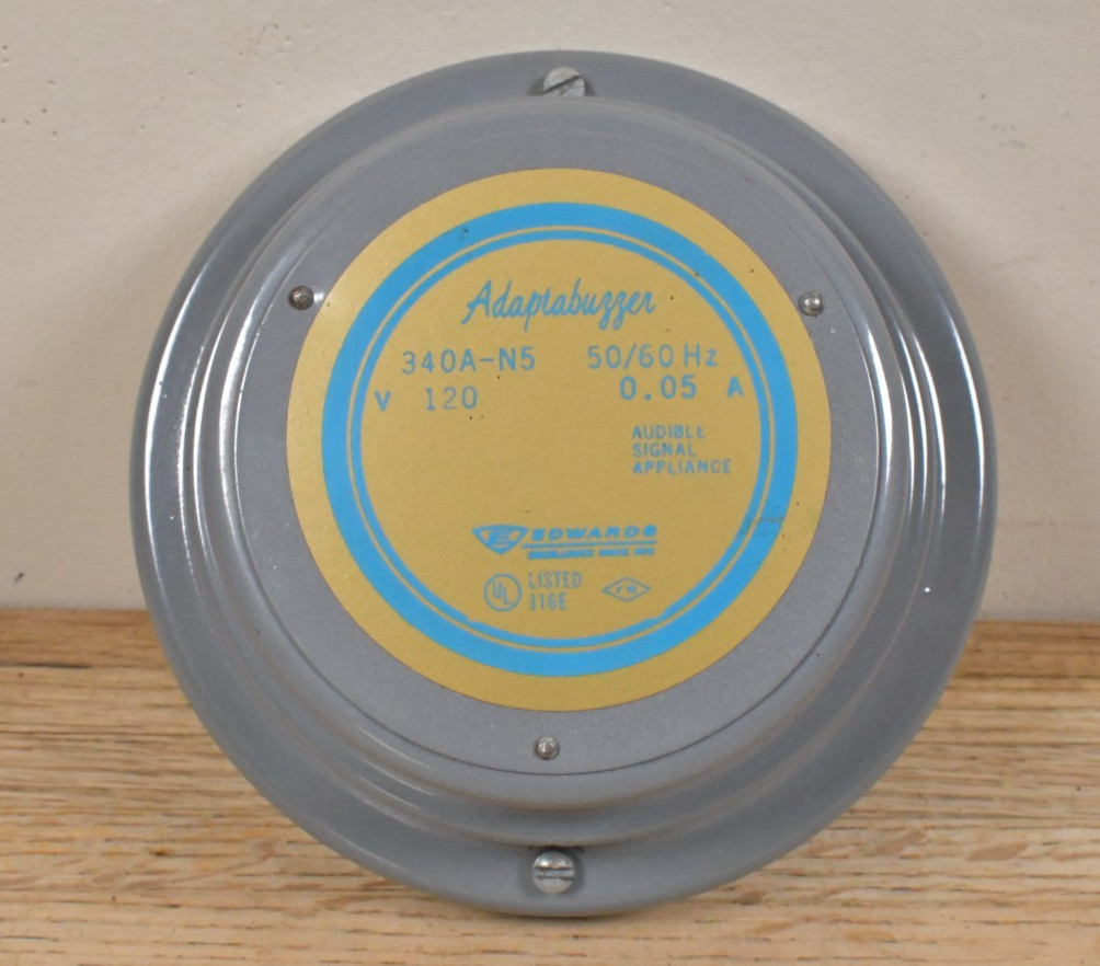 Edwards 340A-N5 Adaptabuzzer 120VAC Audible Signal Appliance New Old Stock No Bo
