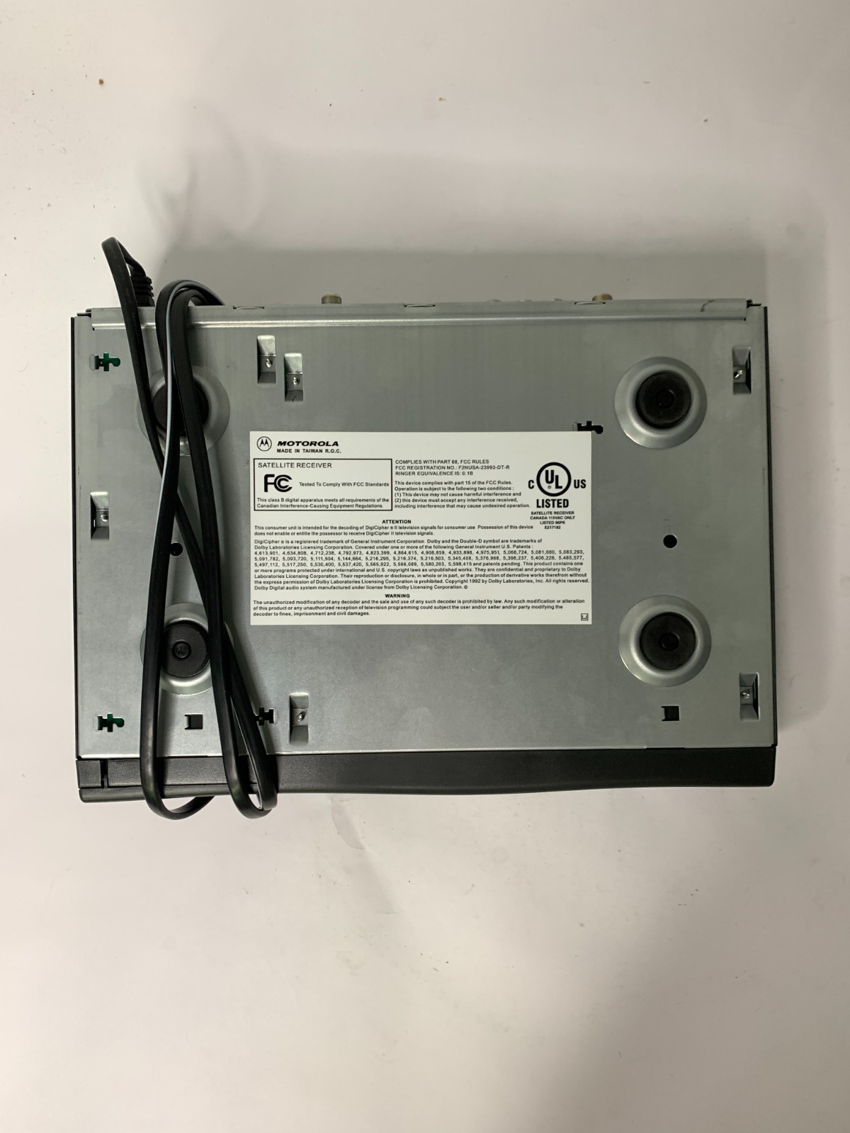 Motorola DSR315 Satellite Reciever - Untested