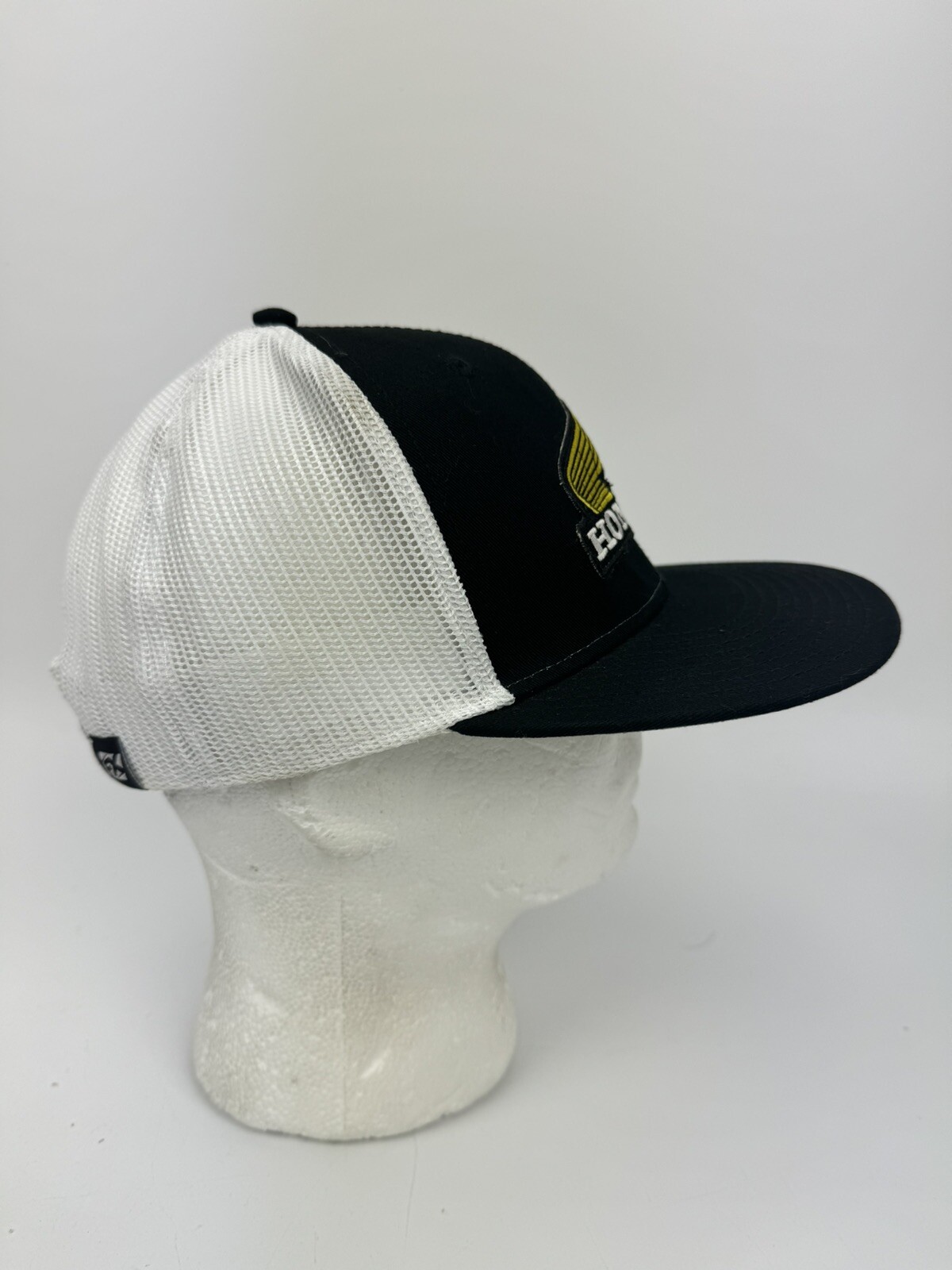 FX Honda Patch Snapback Mesh Trucker Hat Black/ White Adjustable
