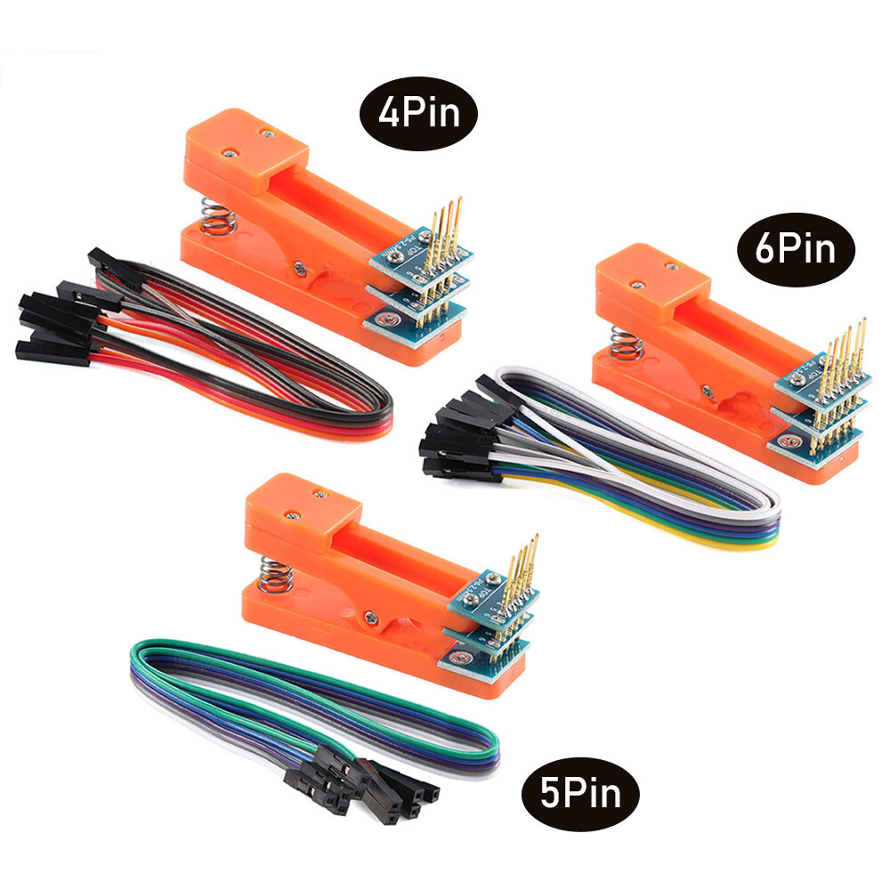 PCB Clip Test Stand with 4P 5P 6P Spacing  2.54mm Pogo Pin Download Burn