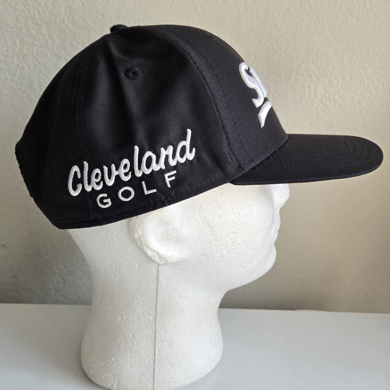 Srixon Cleveland Golf Dunlop Original Tour Snapback Black Golf Hat Cap EUC