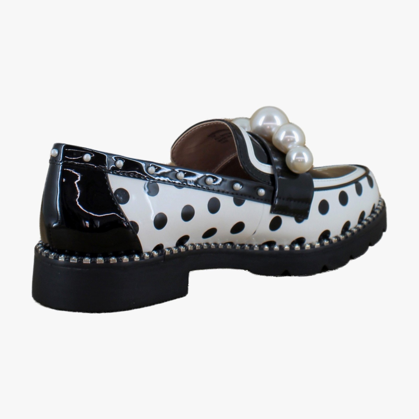 Betsey Johnson Harloe Womens Loafers & Slip-Ons Black/White/Multi