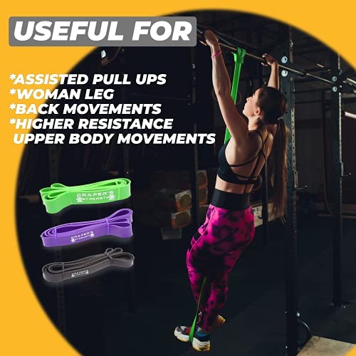 Draper's Strength Heavy Duty Resistance Stretch Loop Bands for #05 Green
