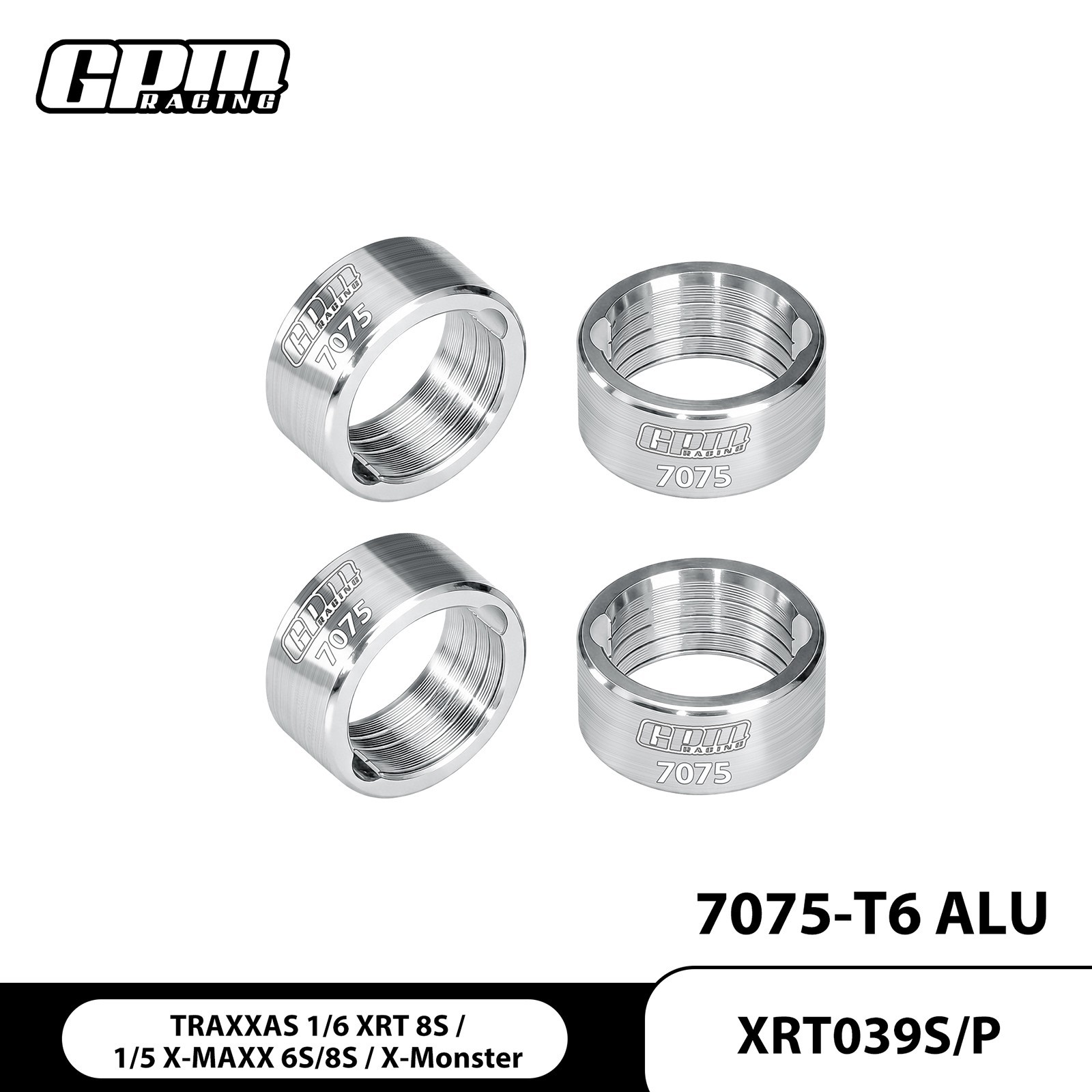 GPM Alloy7075 Drive Cup Sleeves Fit Original 17mm Drive Cup XRT X-Maxx X-Monster