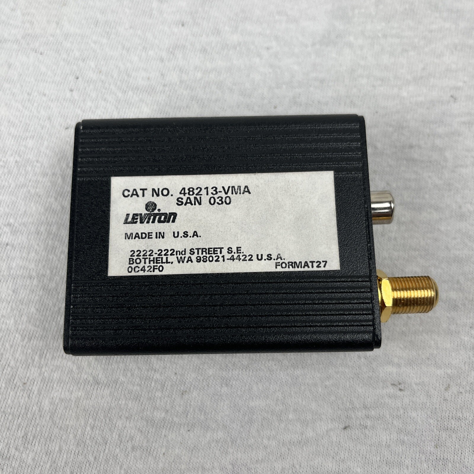 Leviton 48213-VMA Structured Media Center - Video Modulator