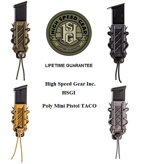 HSGI High Speed Gear 16SPP0 Poly MINI PISTOL TACO Universal U Mount -ALL Colors!