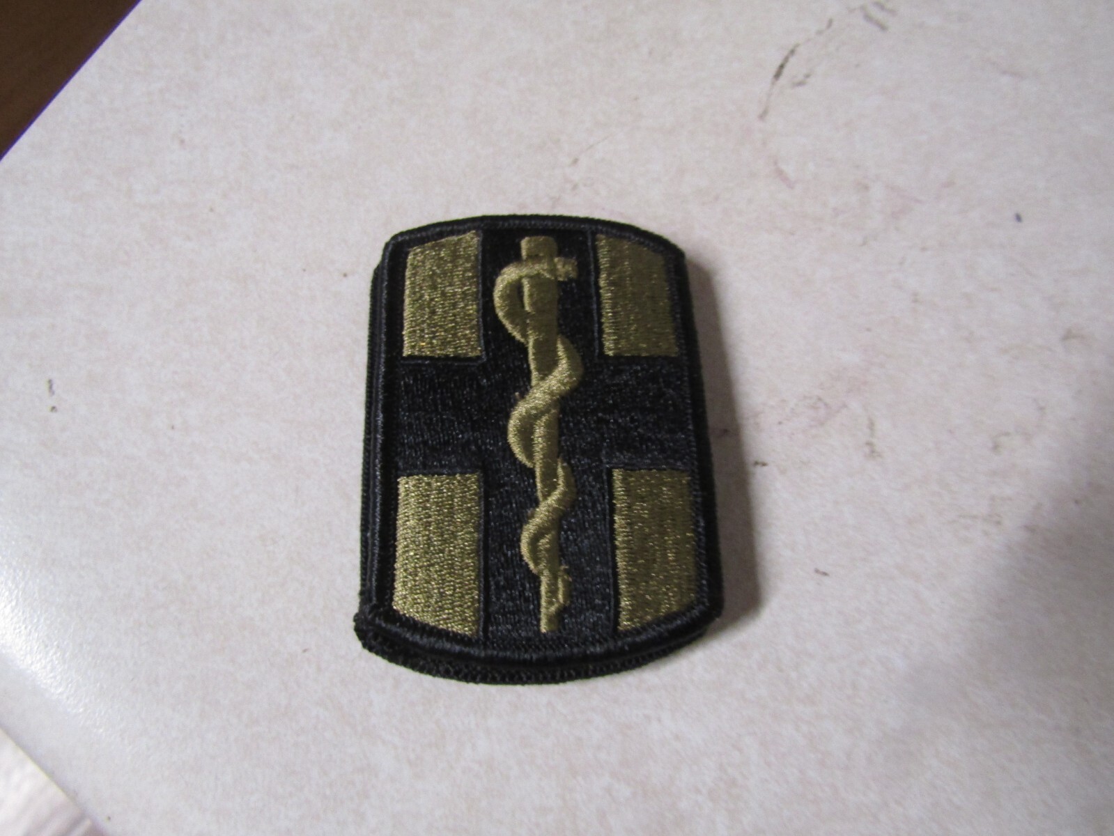 MILITARY PATCH US ARMY OCP MULTICAM HOOK & LOOP 1ST MEDICAL BRIGADE