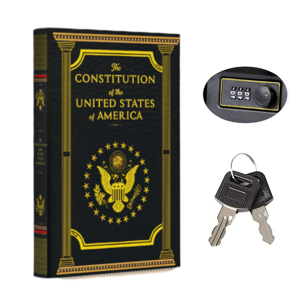 Portable Diversion Book Safe with Secret Compartment (Constitution of the US)