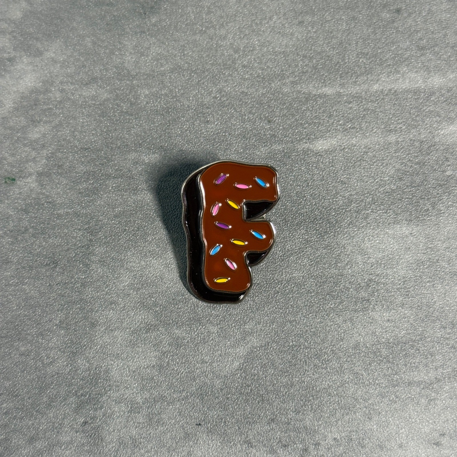 Wizard Pins Letter F Donut Hat Pin Brown New Era Fitted Snapback Accessory