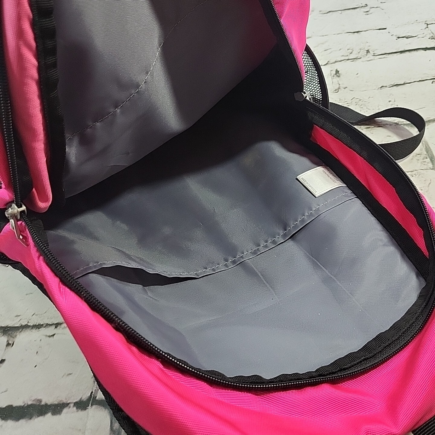 Adidas Pink Backpack Girls School Bag Multi Compartment Pockets