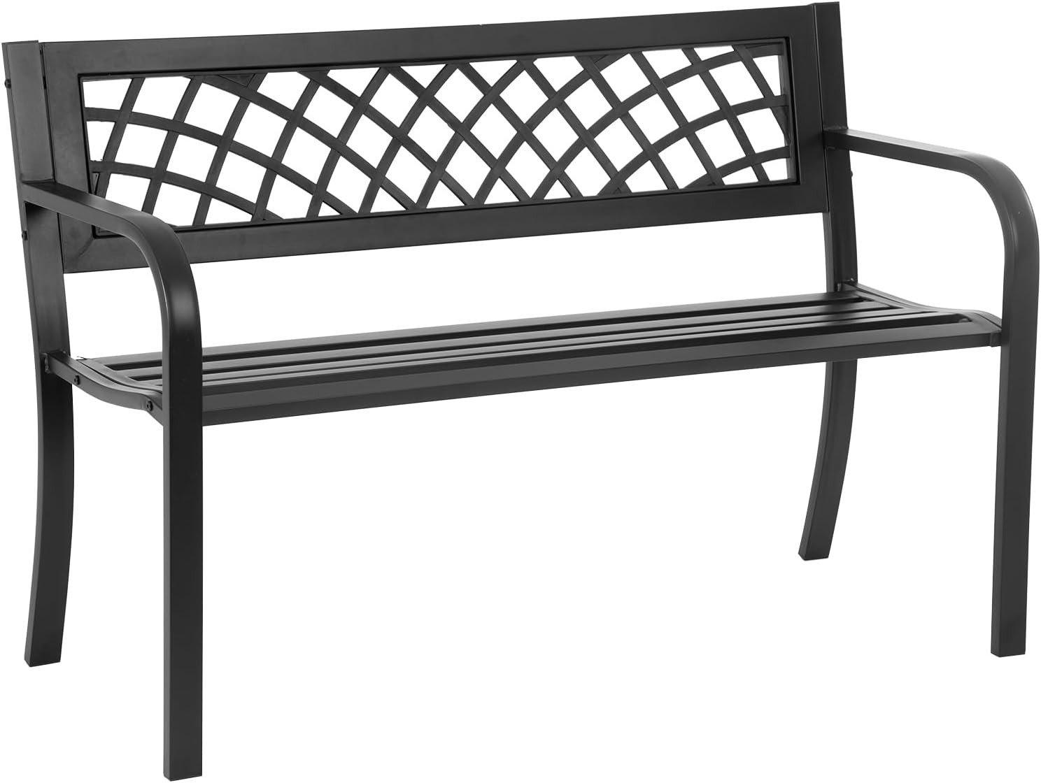 Garden Bench Bench Park Outdoor Bench for Patio Metal Bench Park Bench with Plas