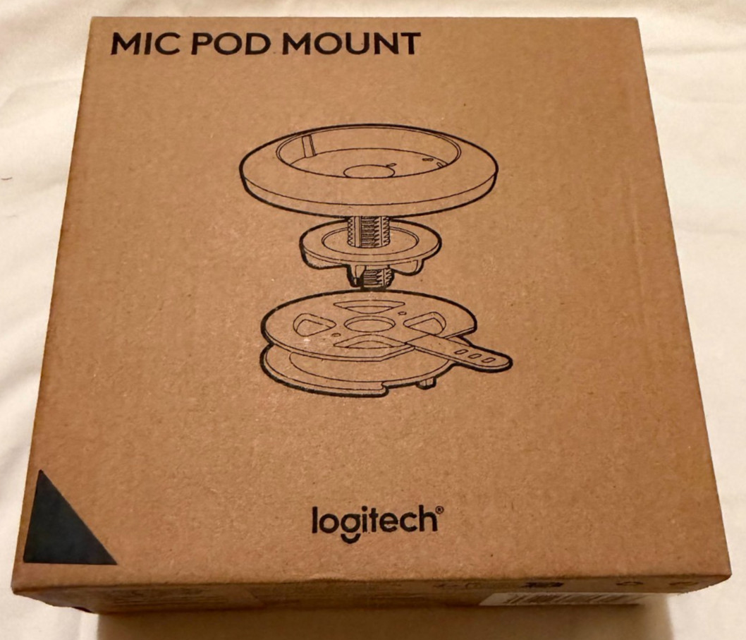LOGITECH 989-000430 Rally Mic Pod (Graphite) w/ Mount 952-000002 Combo