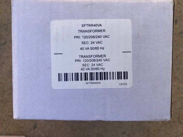 Trane Transformer ISC-Class 130 Insulation 240 VA 50/60Hz SFTRR40VA (NEW)