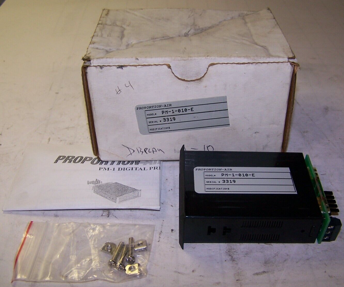 NEW PROPORTION-AIR DIGITAL LED PRESSURE INDICATOR PM-1-010-E