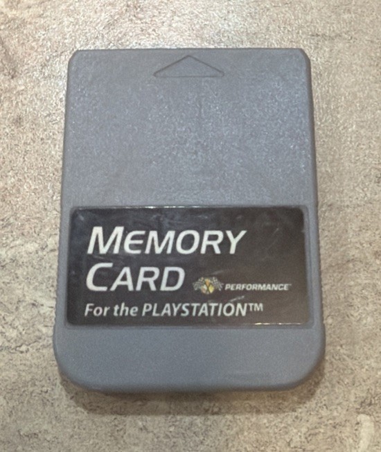 Sony Playstation Memory Card Gray-Tested