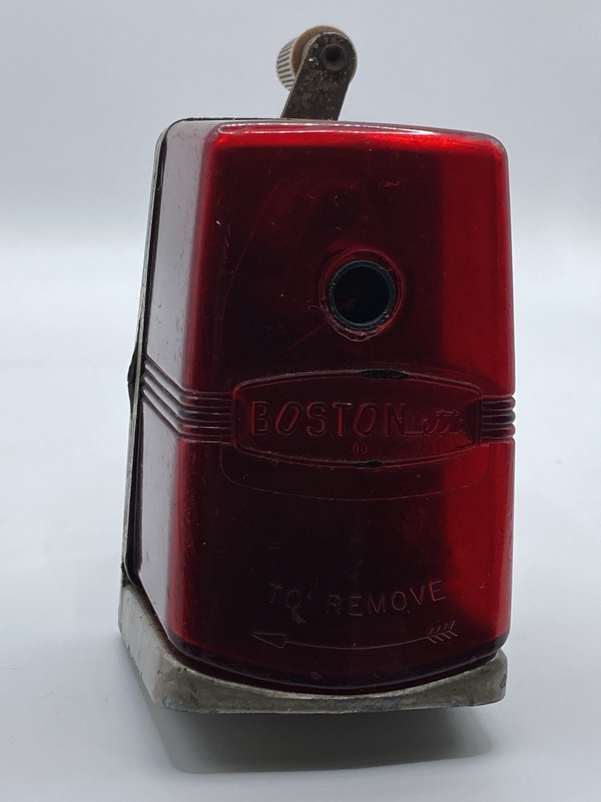 Vintage Hunt BOSTONette pencil sharpener red manual