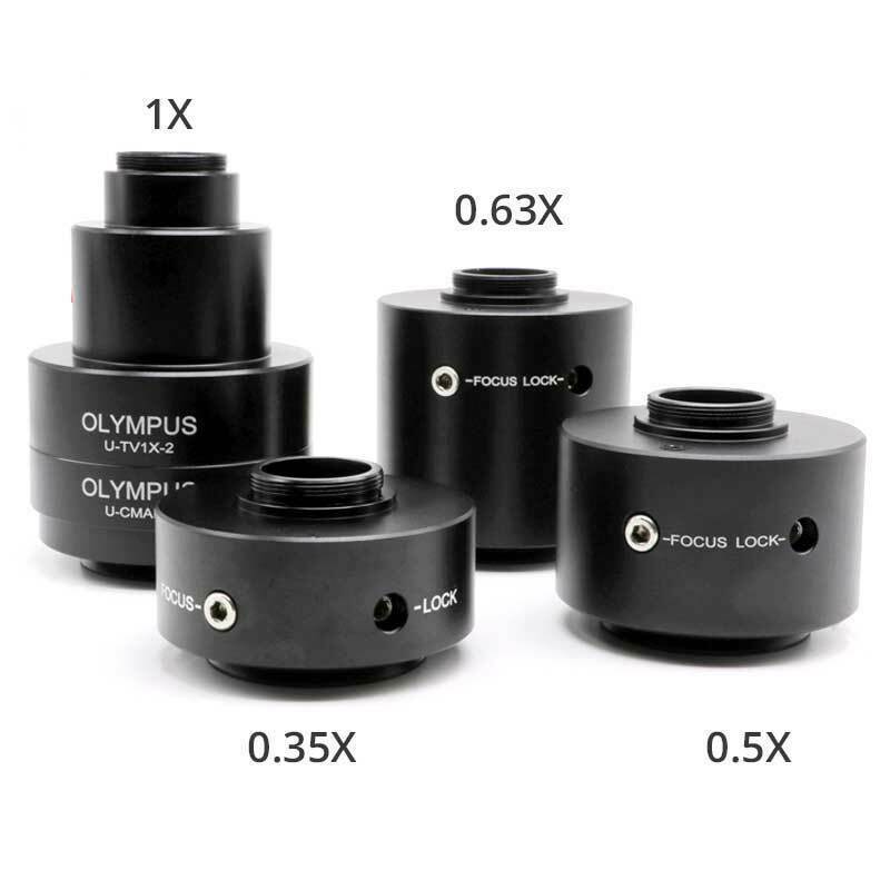 0.35X 0.5X1X C-Mount Camera Adapter Reduction Lens Trinocular Olympus Microscope