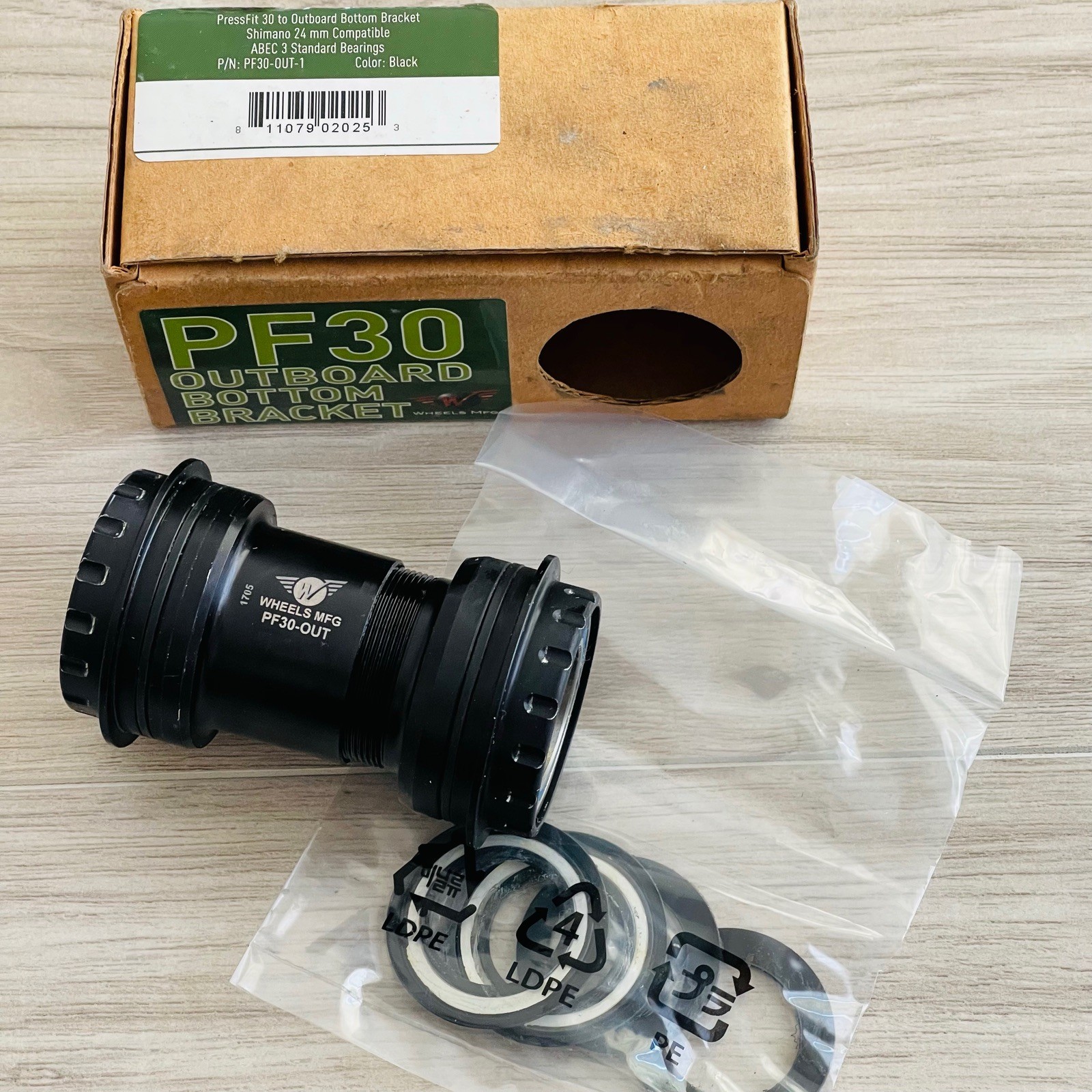 Wheels Manufacturing PressFit 30 THREADED External BB ABEC-5 PF30-THD-AC