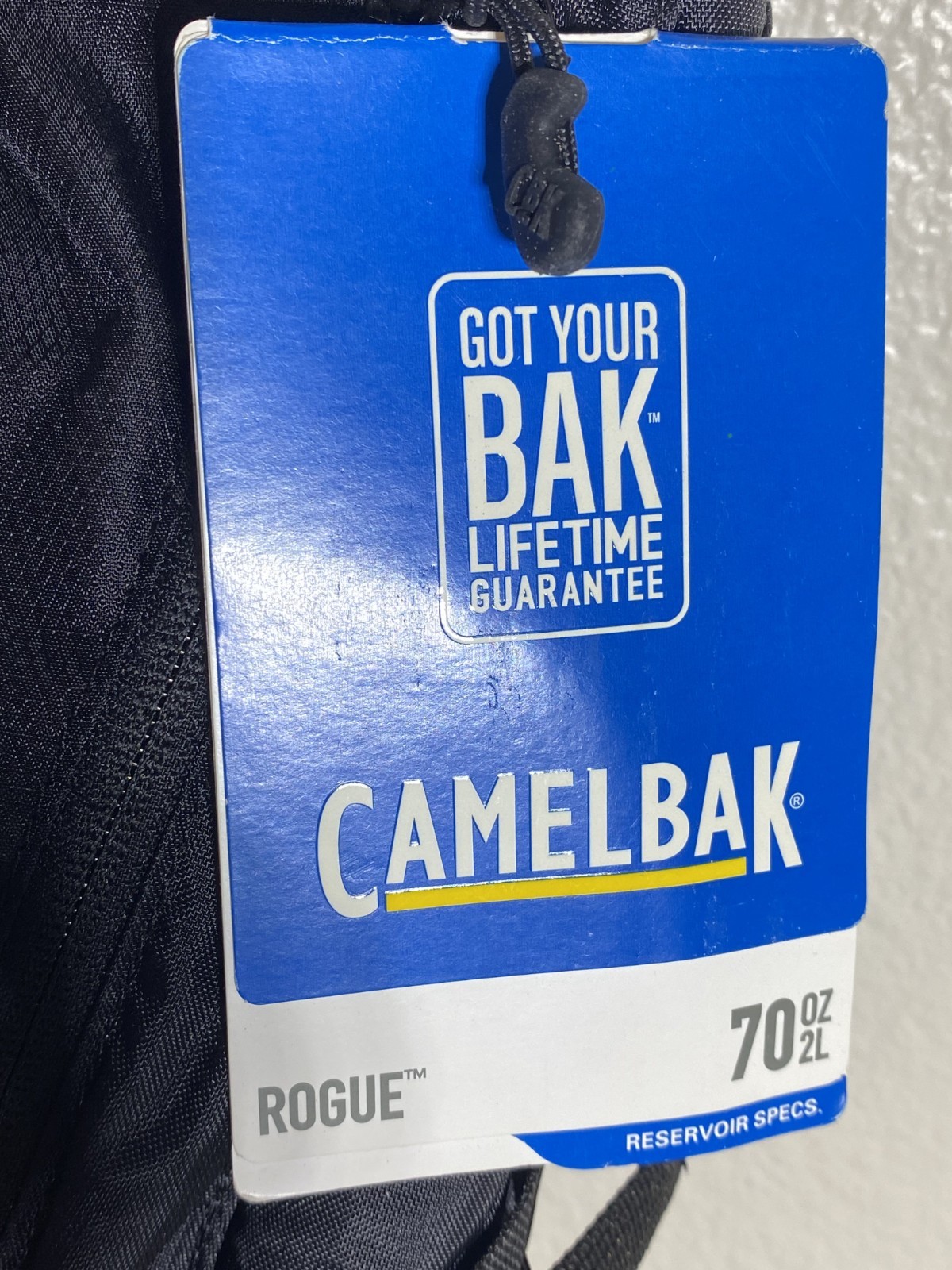 Black CamelBak Rogue Hydration Pack, 2L (70oz) New