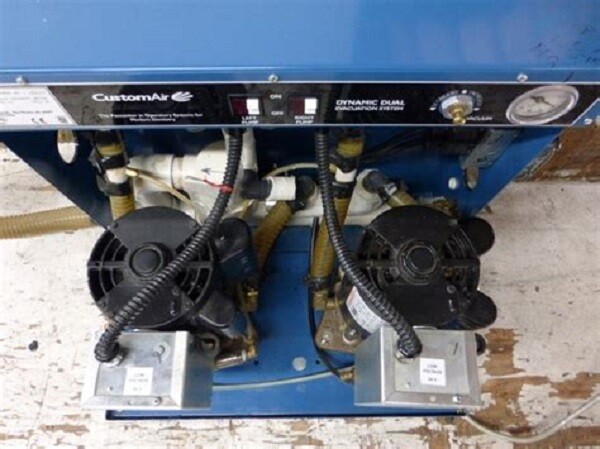 DentalEZ CustomAir Dual Head Dental Vacuum System MC-201
