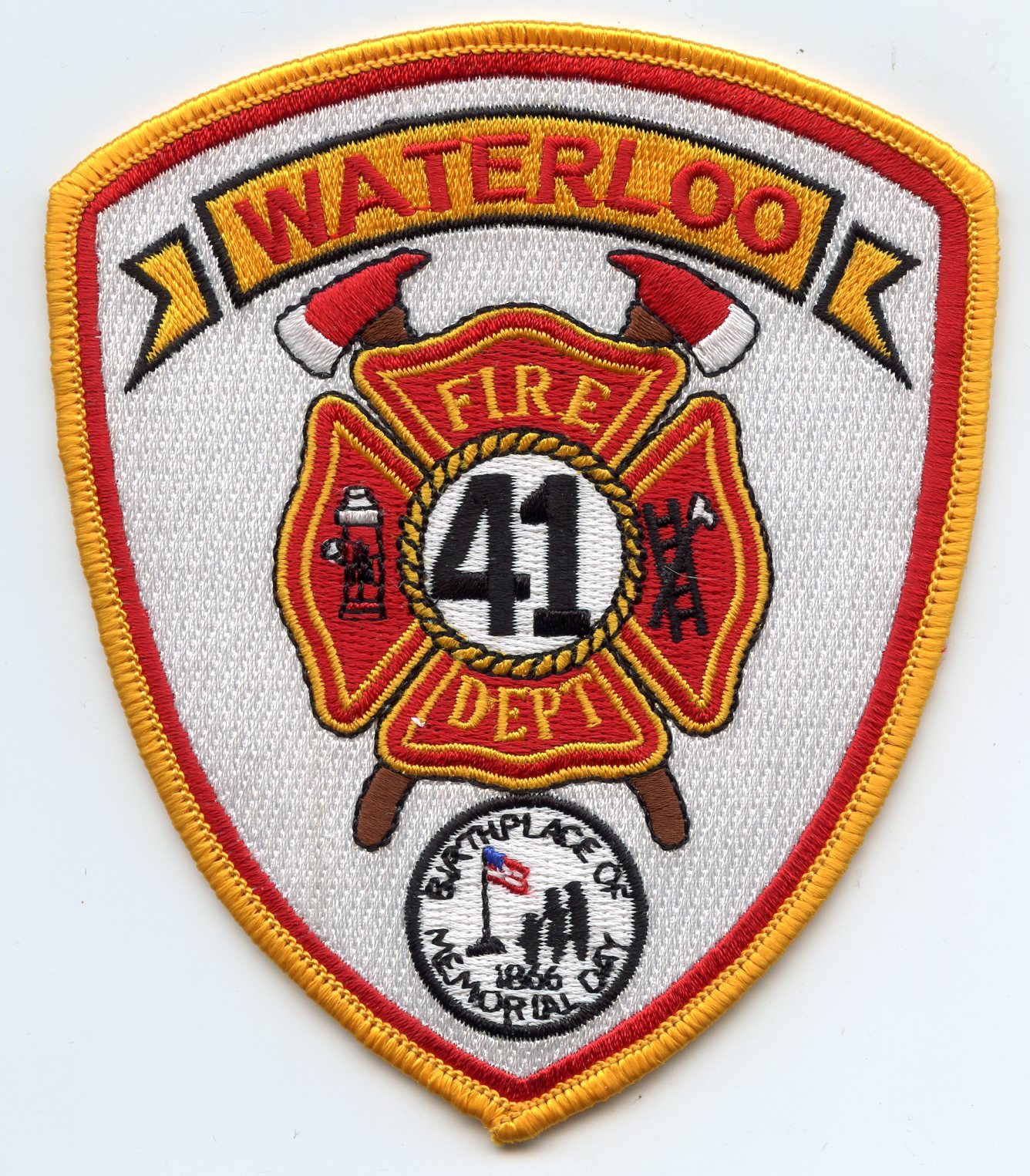 WATERLOO NEW YORK NY Birthplace of Memorial Day FIRE PATCH