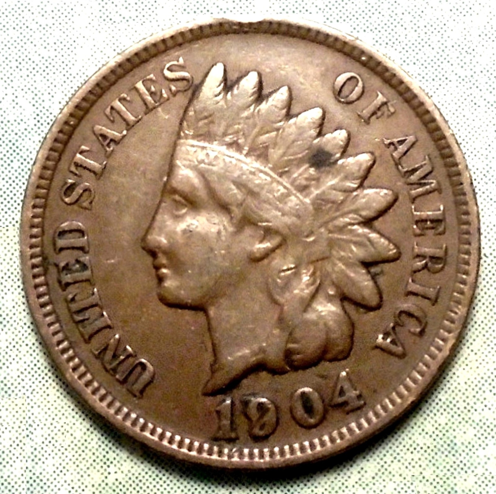 1904 Indian Head Penny VF VERY FINE Brown Full LIBERTY 1+ Diamond 61 MiLL STORE!