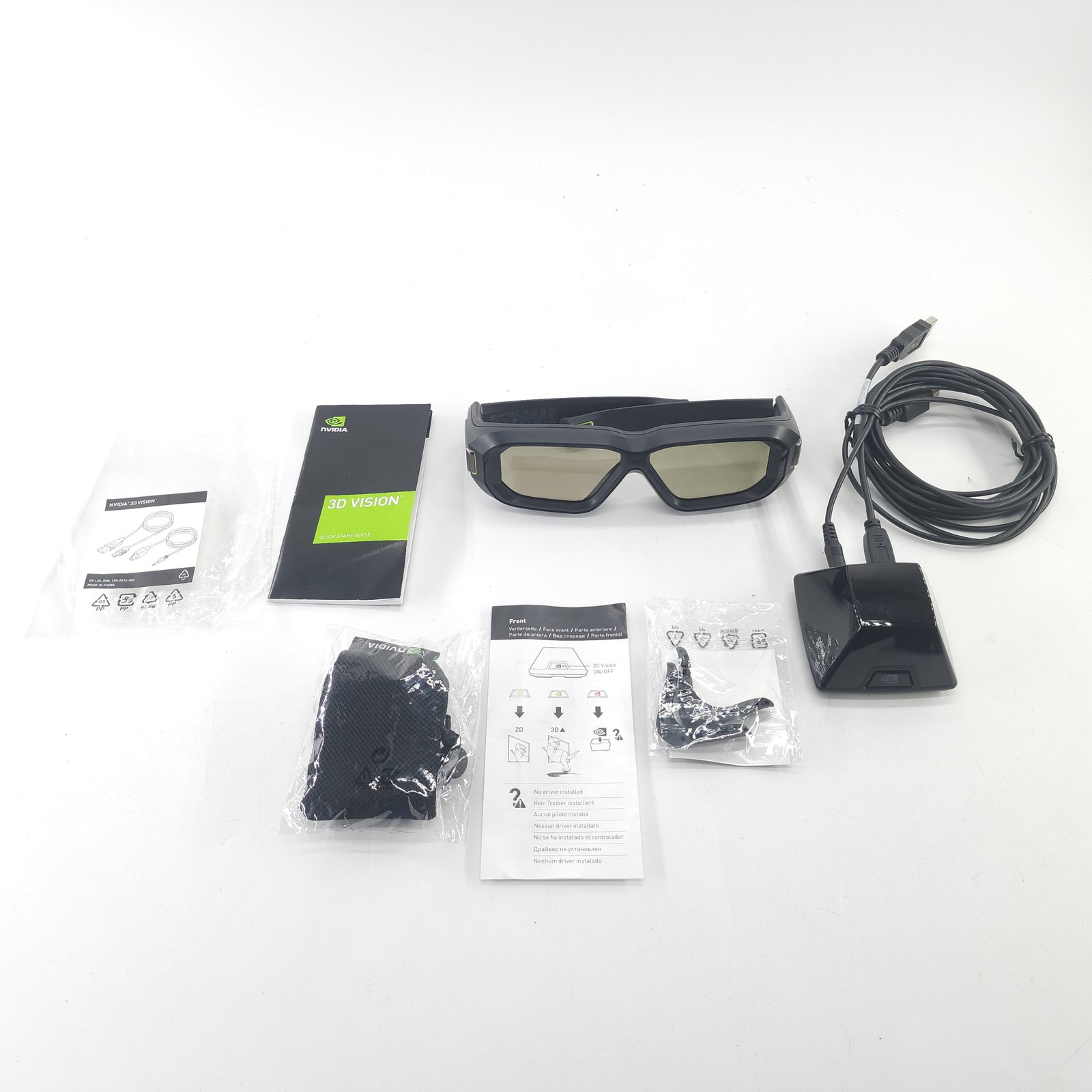 NVidia 3D Vision 2 Wireless Glasses w// Emitter, Excellent