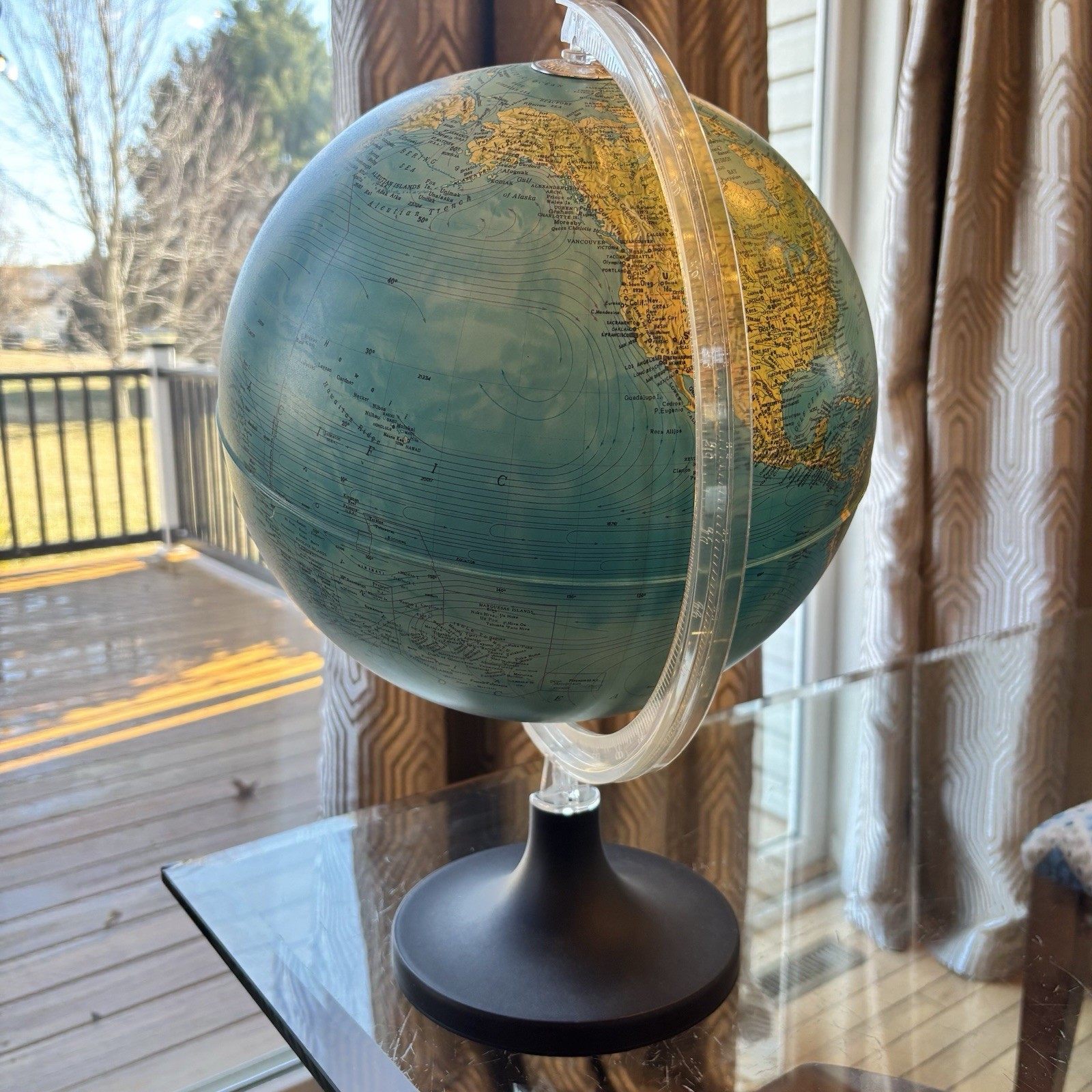Underwriters Laboratories Desktop Globe 17” Tall FLAW