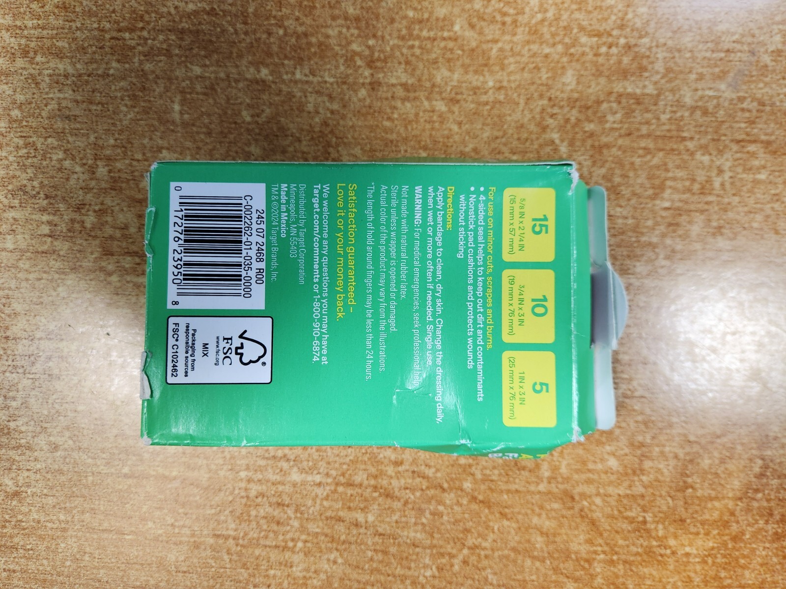 4 Boxes: up & up Assorted Bandages - See Description E16C