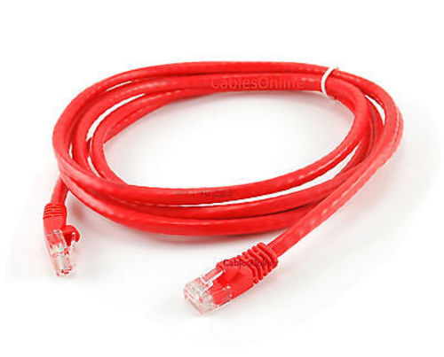 7ft CAT6 Cross-Over Gigabit Ethernet RJ45 UTP Network Patch Cable, Red