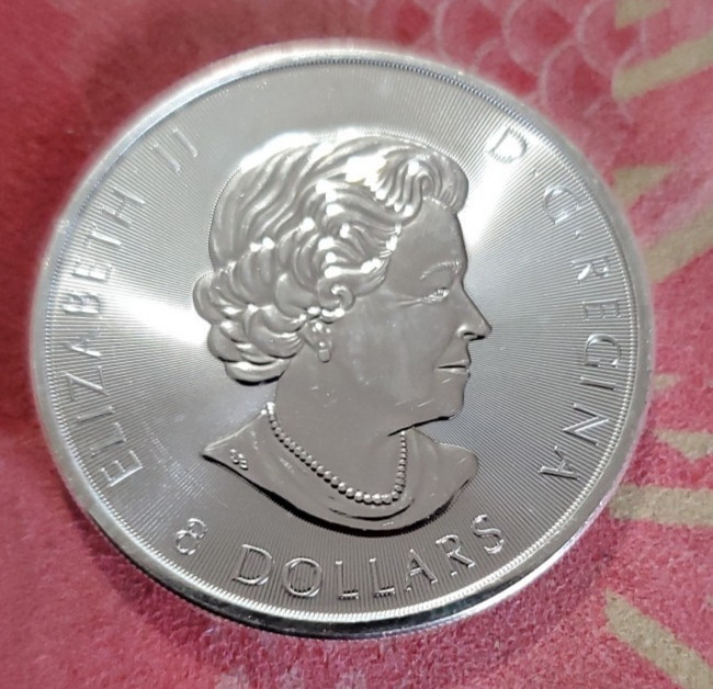 2016 Canada Snowy White Gyr Falcon 1 .5 oz .999 Fine Silver BU Coin Canada Mint