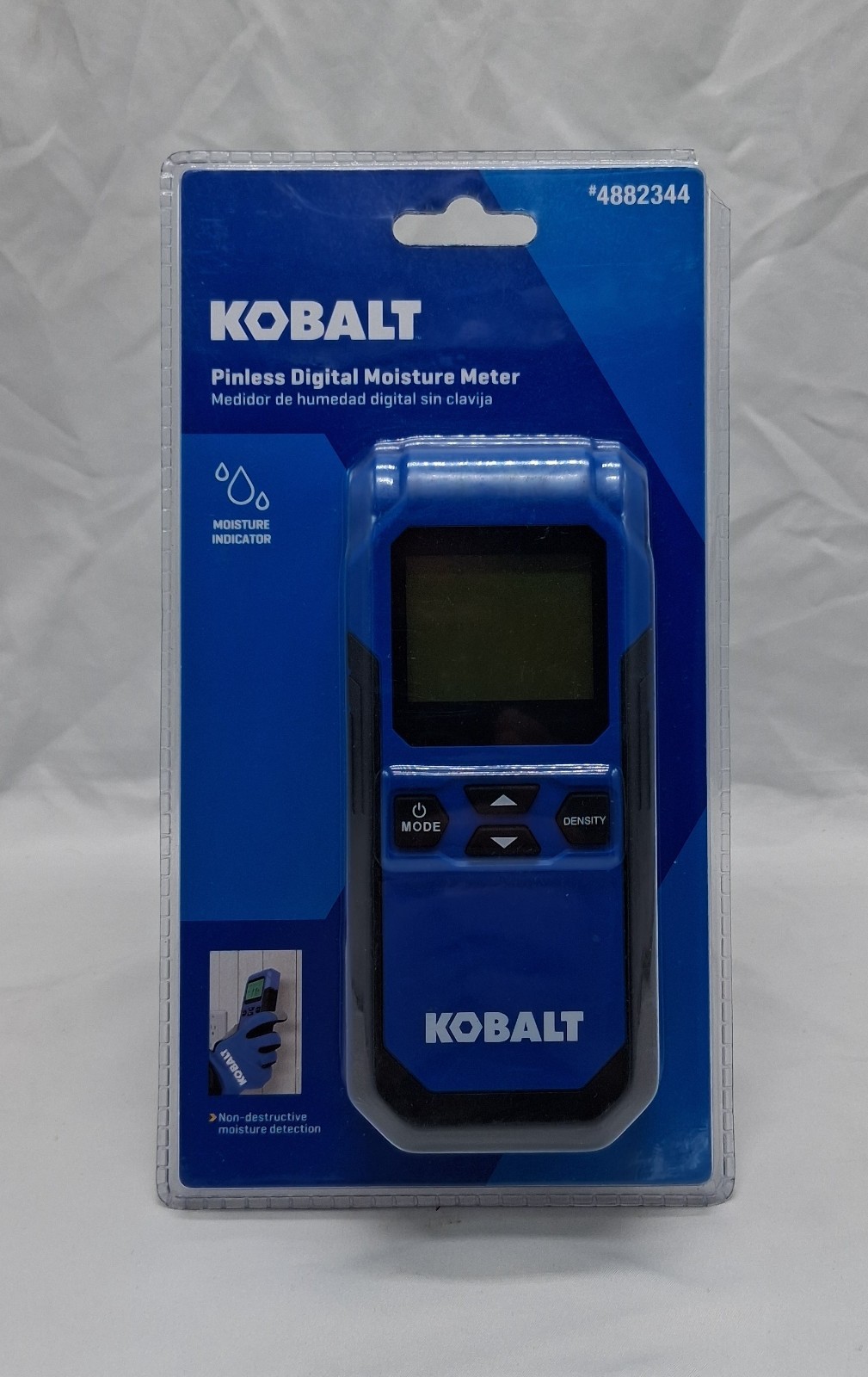 Kobalt Pinless Digital Moisture Indicator Meter w/ LCD Display SC-MM250N NEW.