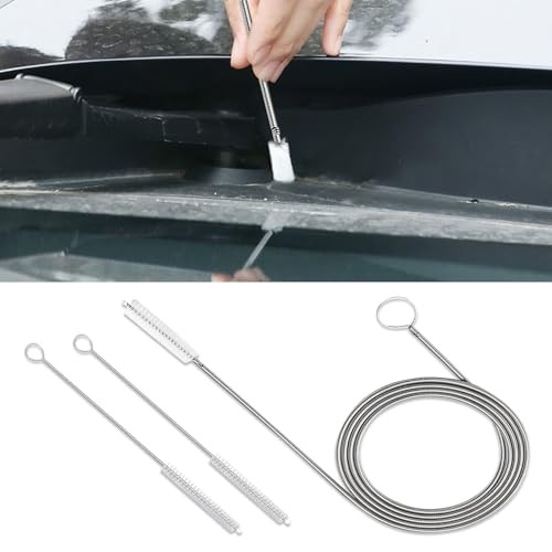 Long Wire Brush, 155CM Stainless Steel Pipe Cleaners Brush, Flexible Auto