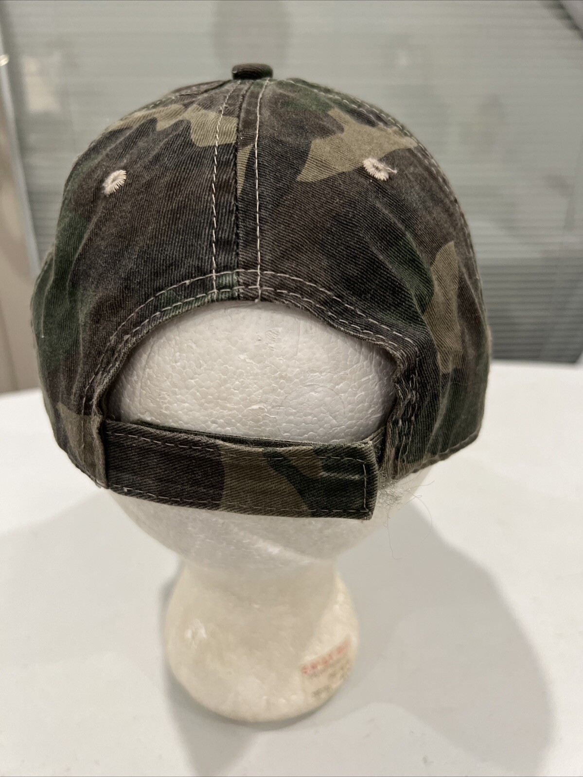 Camouflage Greens Cotton Hat Cap Hook Loop