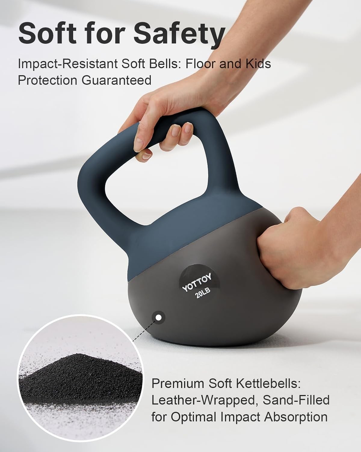 Soft Kettlebell, Set for Strength Training Kettlebells & Home Workouts,