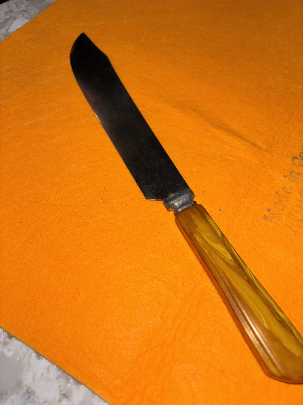 Vintage Stainless Steel with Bakelite Handle Meat Carving Knife