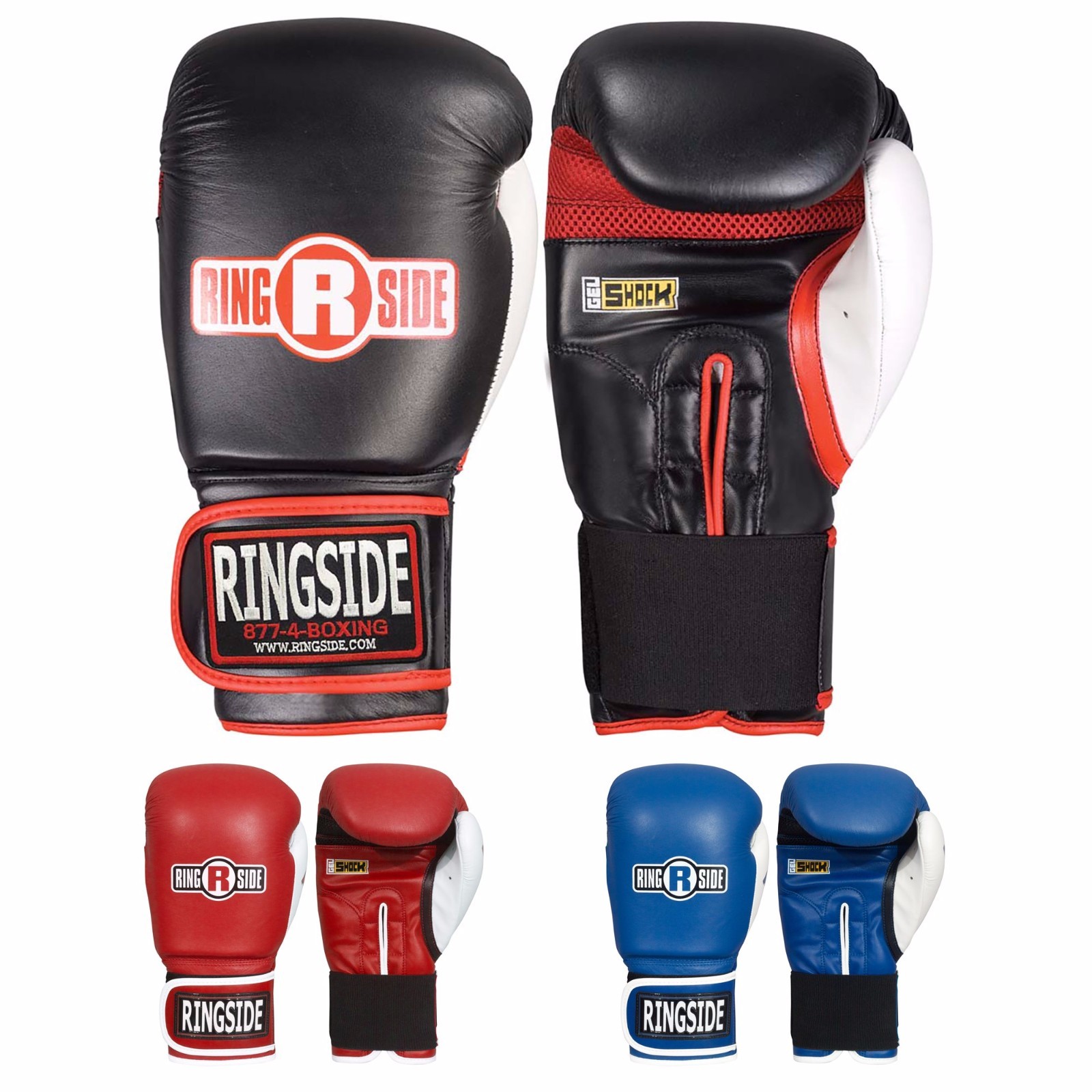 New Ringside Boxing MMA Kickboxing Gel Shock 12oz Super Bag Gloves - GELSBG