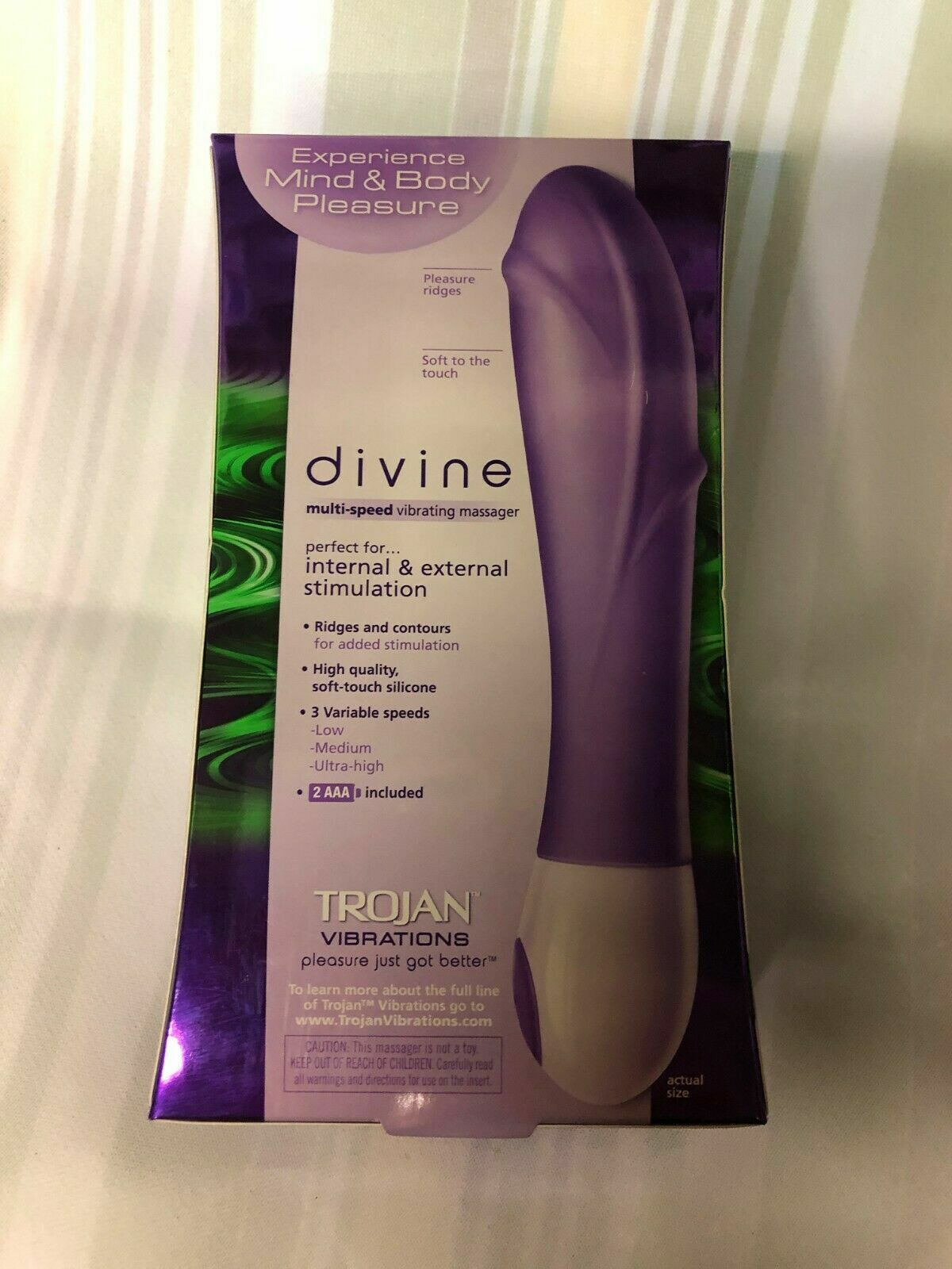 Trojan vibrations Divine multi-speed vibrating massager NEW VIBRATOR