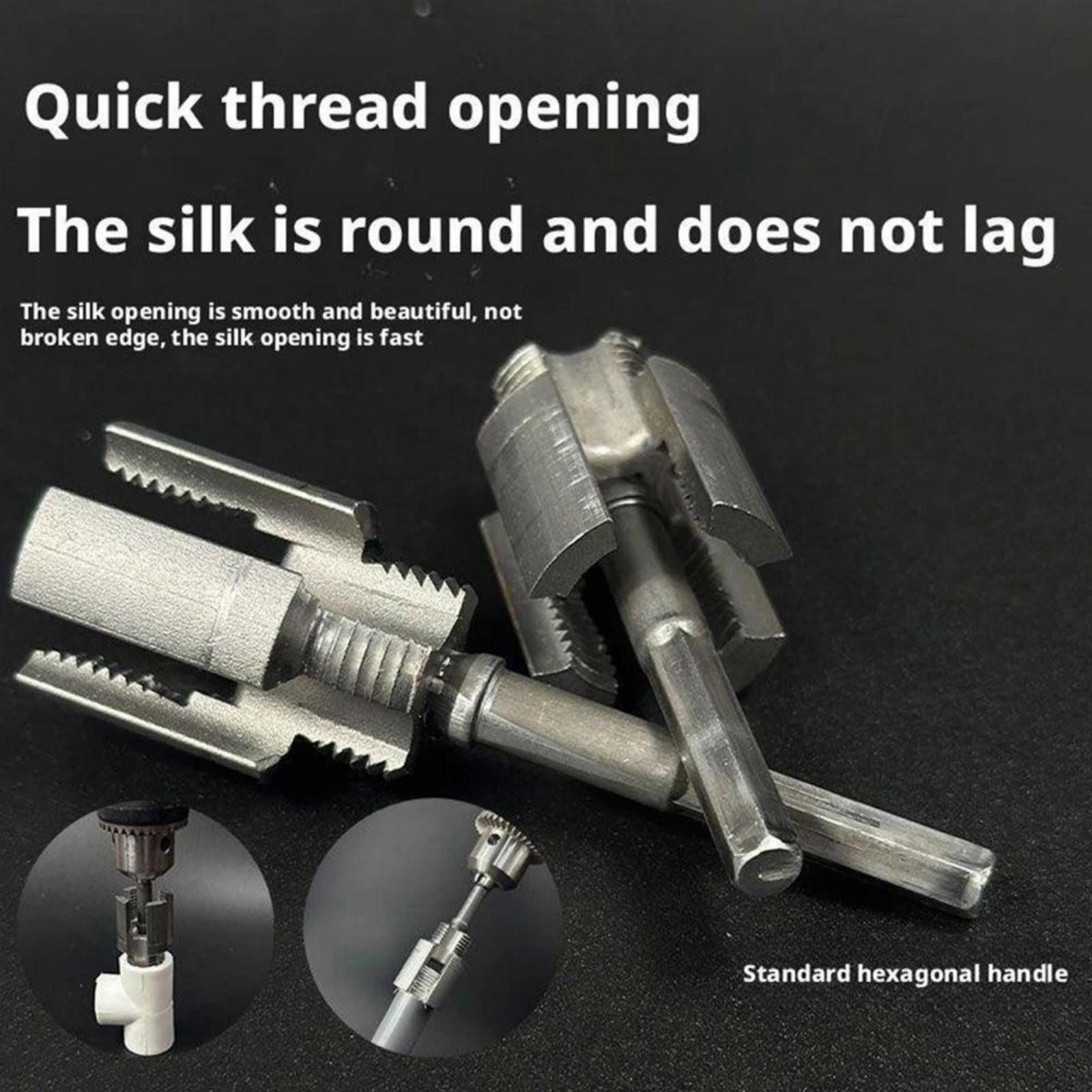 Good Quality Internal and External Pipe Threading Tool Set 1/2 inch, 3/4 inch