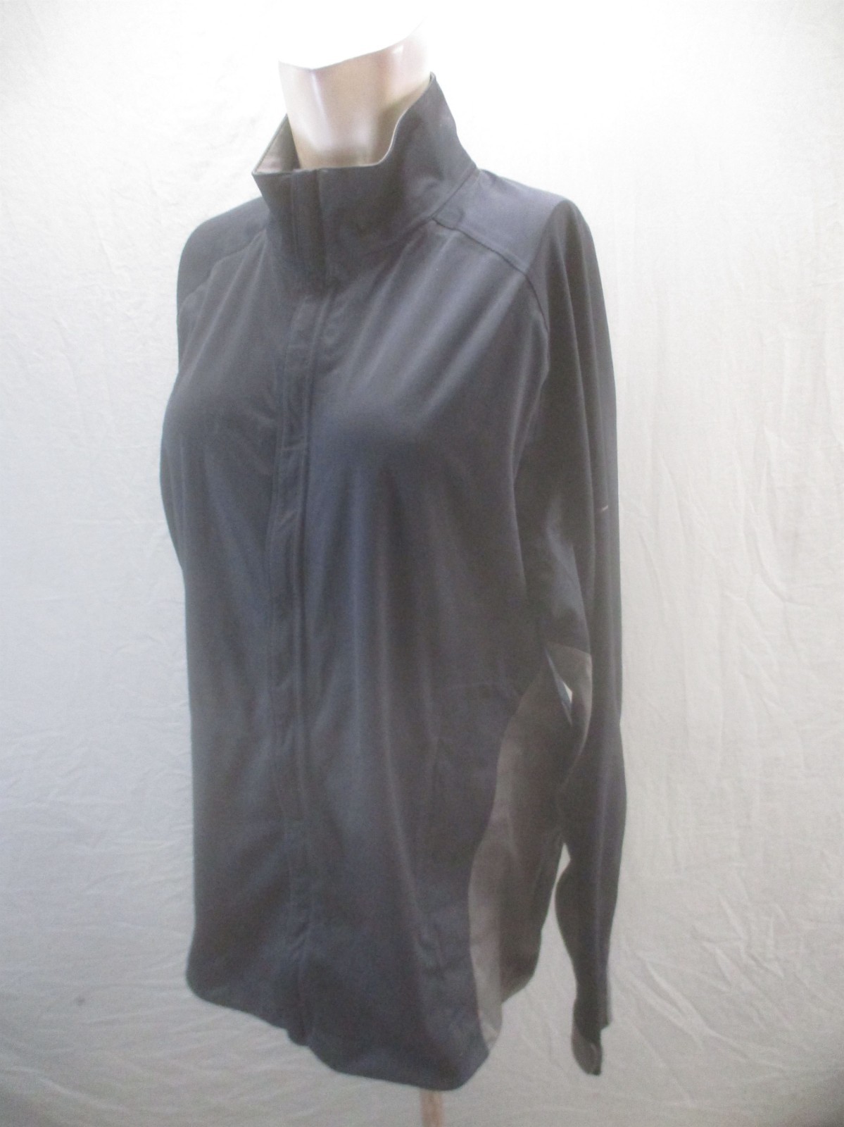 Nike Golf Size M Mens Gray Full Zip Collared Windproof Activewear Jacket 120