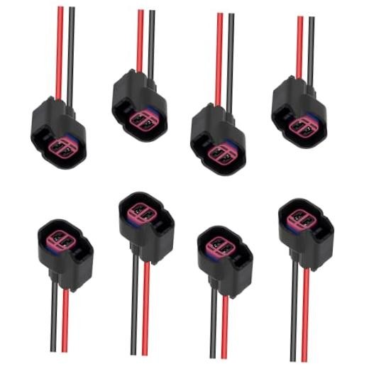8PCS Car Fuel Injector Connector Pigtail Replacement OEM 5161919AA,Essential