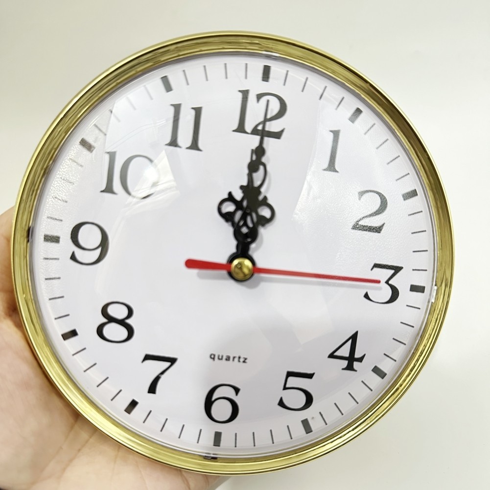 Clear Arabic Numerals Quartz Clock Insert Compact and Lightweight Design