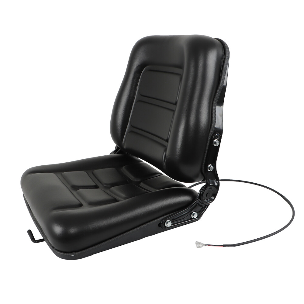 Fold Down Tractor Forklift Seat Excavator with Adjustable Angle Back Universal
