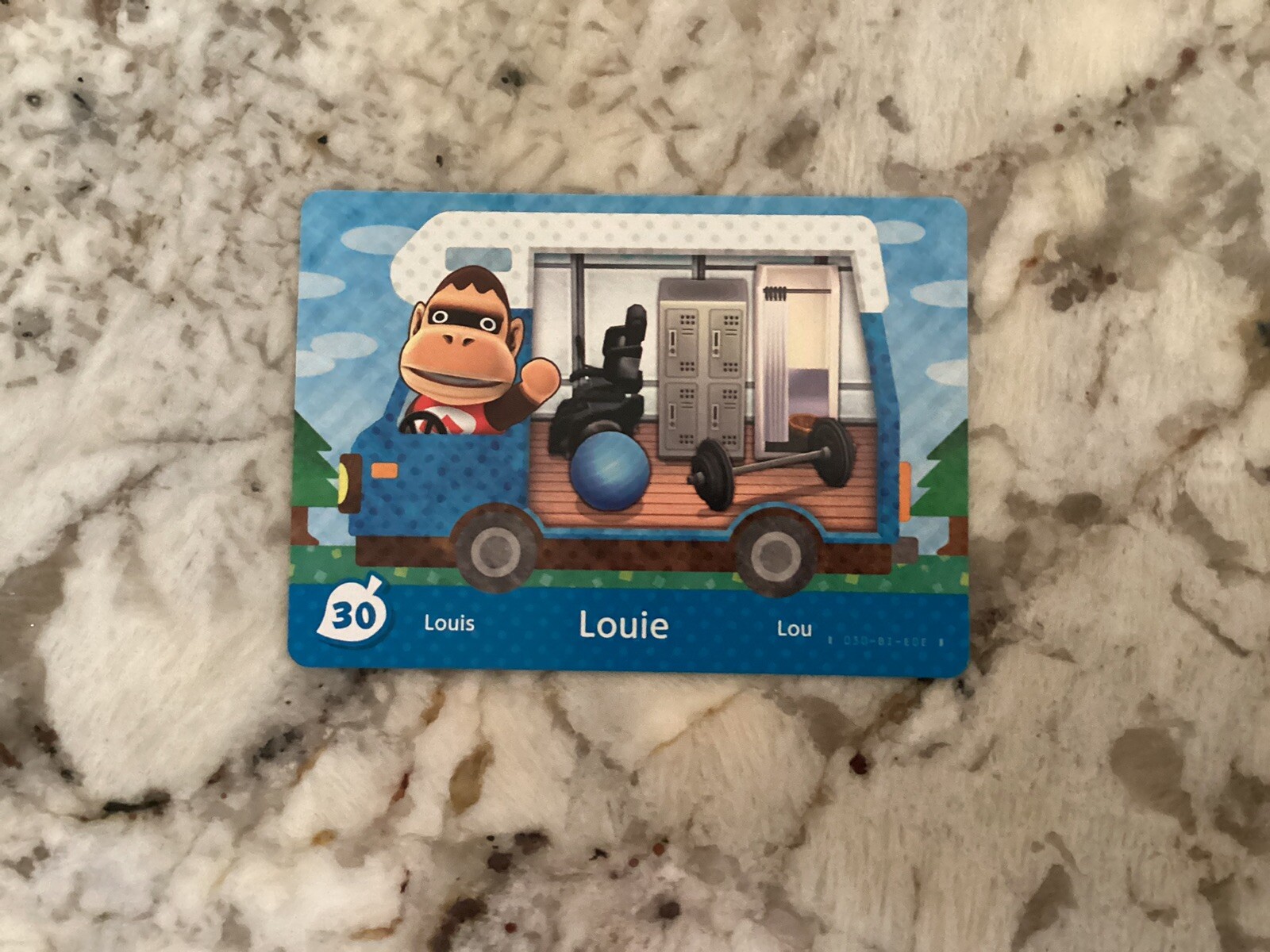 LOUIE #30 Animal Crossing New Leaf Welcome Amiibo Card North American RV Series