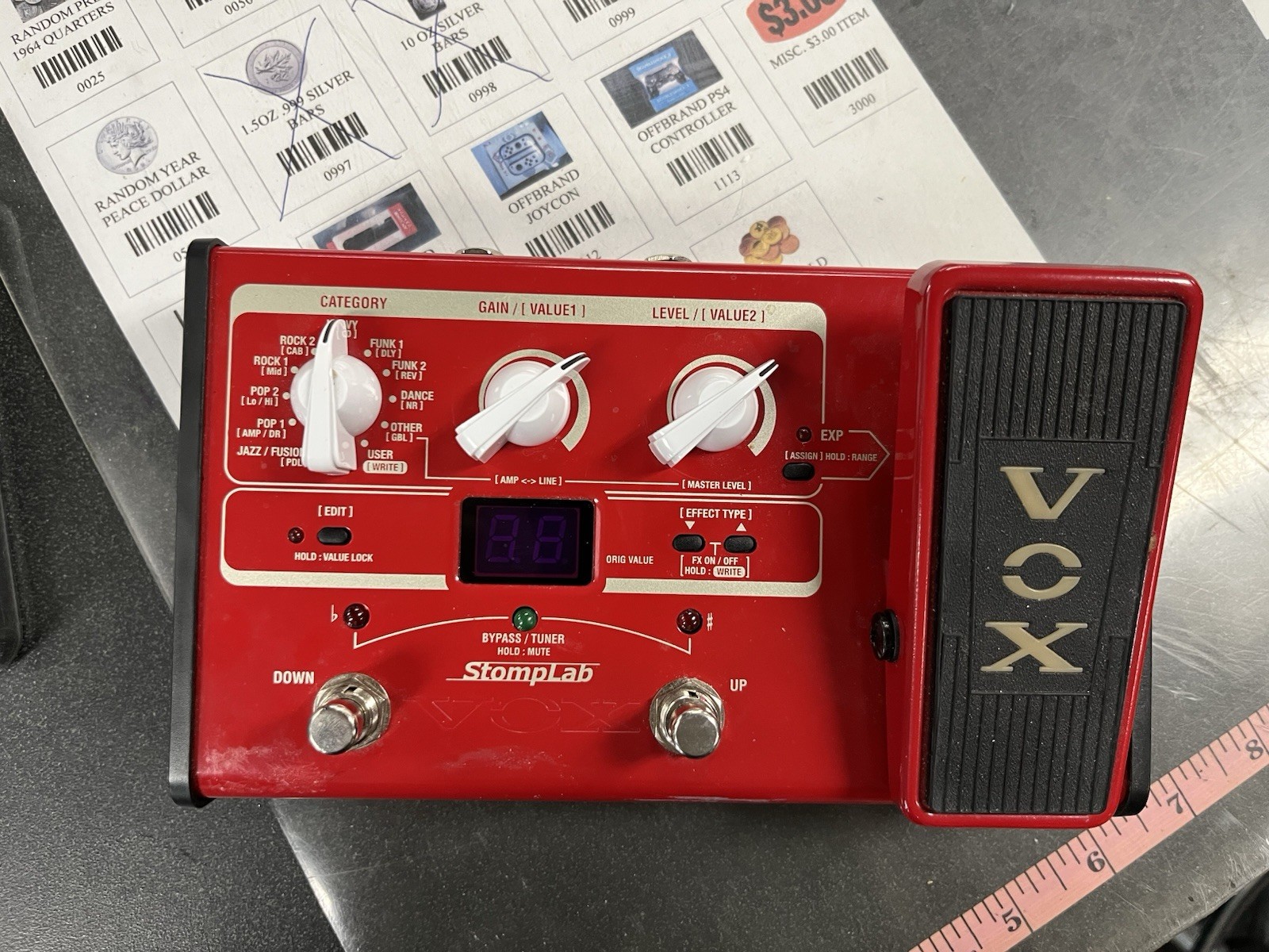 Vox SL2B Stomplab 2 Multi-Effects Pedal for Bass